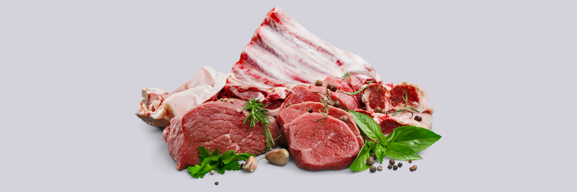 Imagem de diversos tipos de carne.