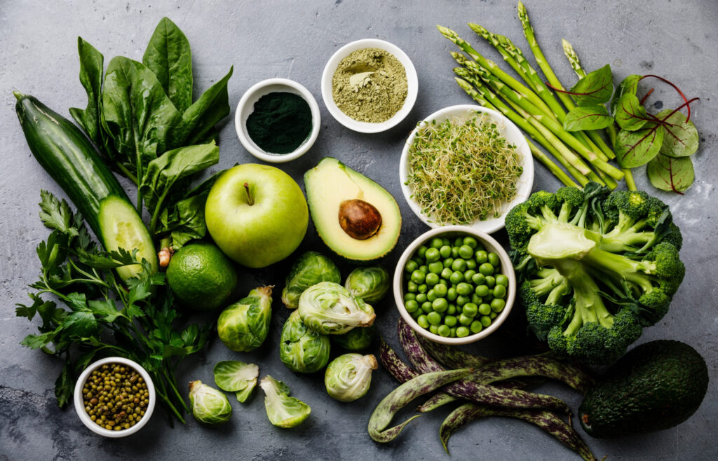 verduras e proteinas vegetais